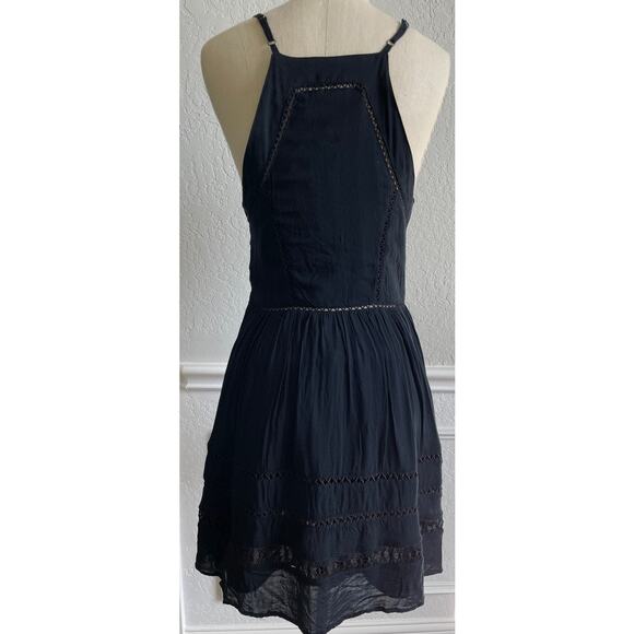 Sam Edelman Black Lace Crochet Trim Dress - Picture 11 of 15